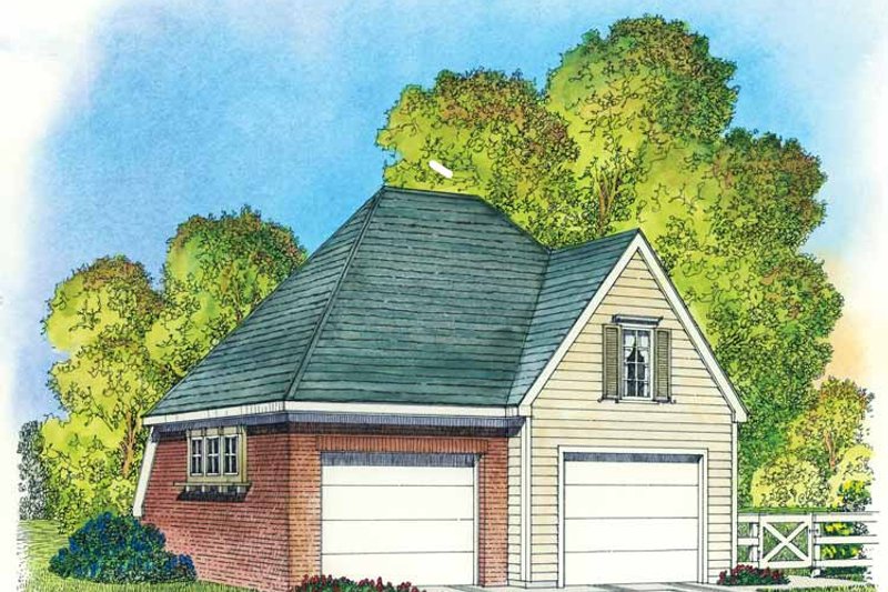 Home Plan - Exterior - Front Elevation 3 for Colonial House Plan #1016-83, 0 bath