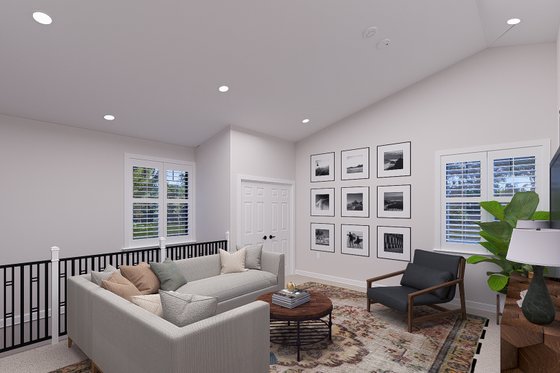 Interior - Family Room for European House Plan #1060-257 - 2 bed, 1.5 bath