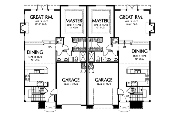 Floor Plan - Main Floor for Country House Plan #48-823 - 3 bed, 2 bath