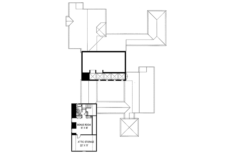 House Plan Design - Floor Plan - Upper Floor for Mediterranean House Plan #76-130 - 3 bed, 2 bath