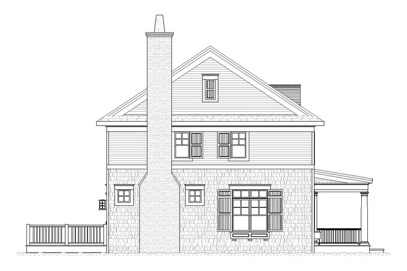 Dream House Plan - Left Side Elevation