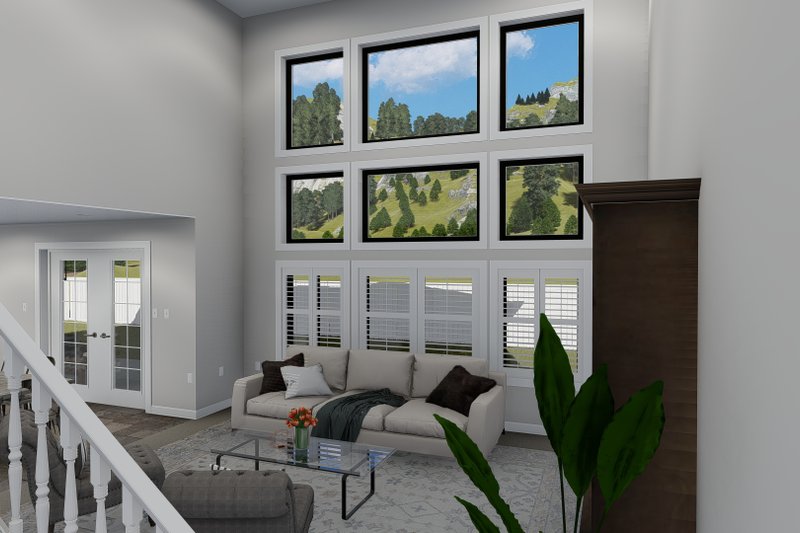 Architectural House Design - Interior - Family Room for Traditional House Plan #1060-25 - 6 bed, 3.5 bath