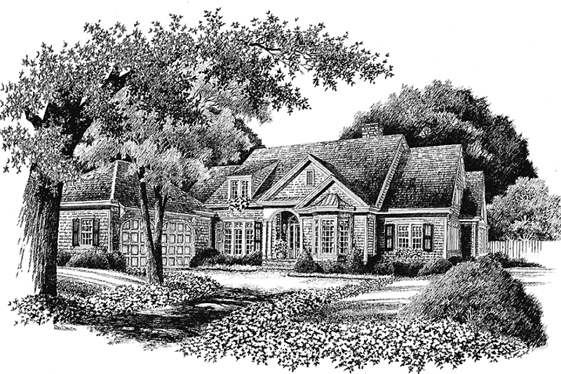 House Design - Country Exterior - Front Elevation Plan #429-87