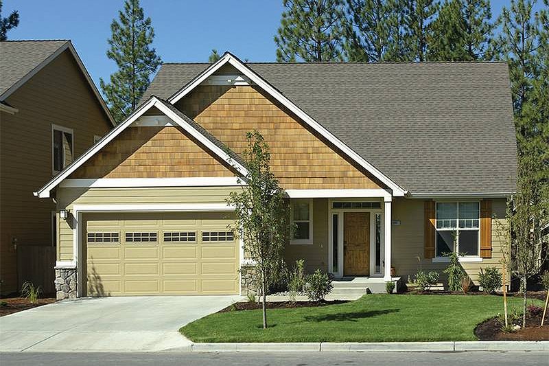 Dream House Plan - Front View - 1950 square foot Craftsman home