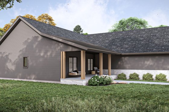 Exterior - Other Elevation 2 for Modern House Plan #455-499 - 3 bed, 2.5 bath