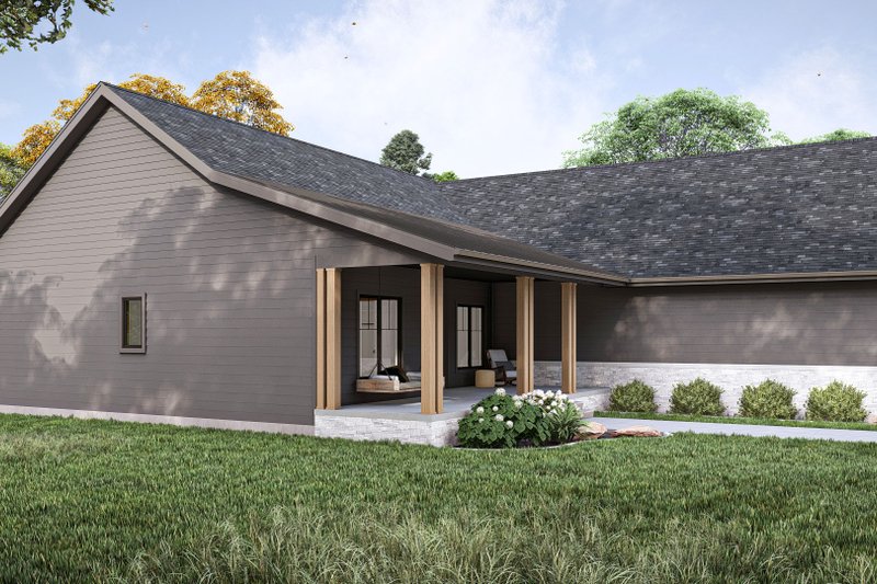 Architectural House Design - Exterior - Other Elevation 2 for Modern House Plan #455-499 - 3 bed, 2.5 bath