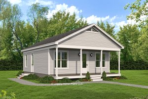 Cottage Exterior - Front Elevation Plan #932-916