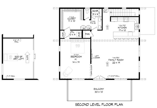Home Plan - Contemporary Floor Plan - Upper Floor Plan #932-556