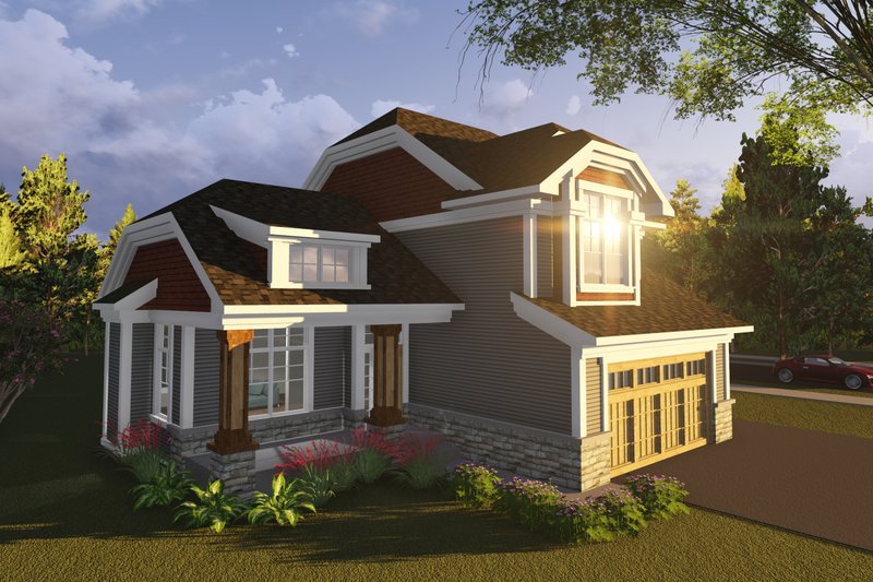 Architectural House Design - Exterior - Front Elevation Plan #70-1236