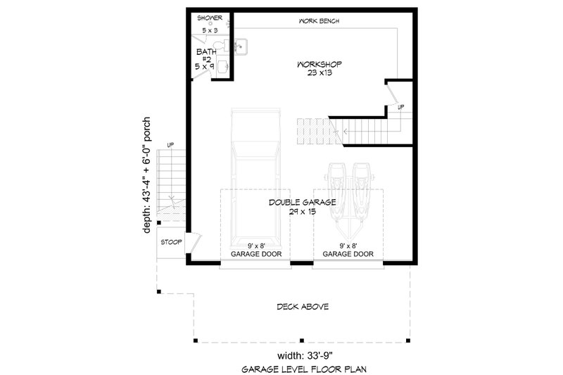 Dream House Plan - Floor Plan - Main Floor for Contemporary House Plan #932-798 - 1 bed, 2 bath