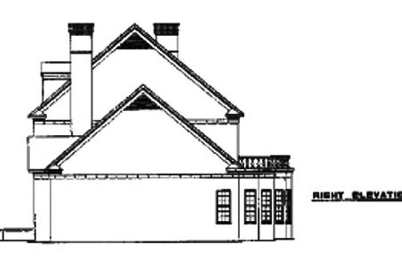 Dream House Plan - Exterior - Other Elevation 2 for Colonial House Plan #17-2290 - 3 bed, 5.5 bath