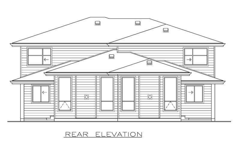 House Design - Exterior - Rear Elevation for Farmhouse House Plan #1100-183 - 6 bed, 5 bath