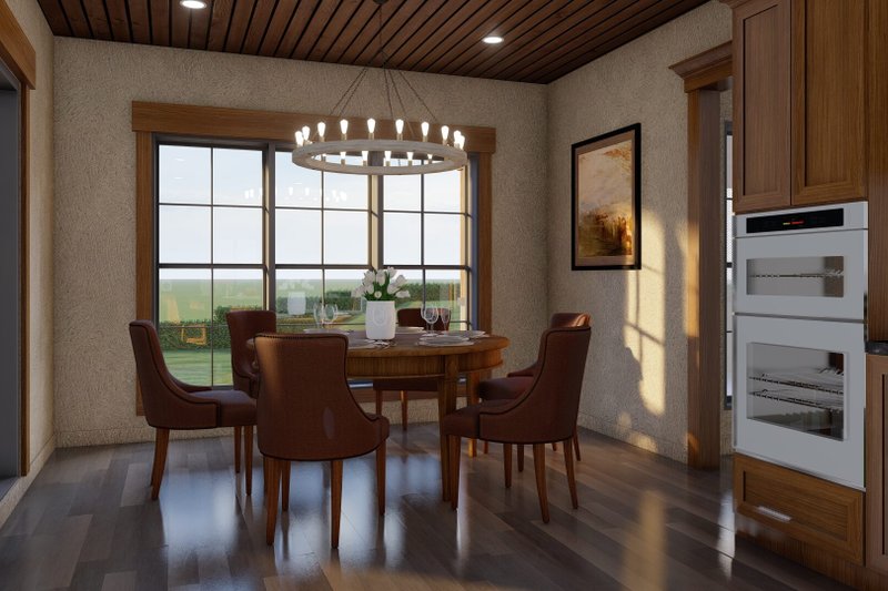 House Blueprint - Interior - Dining Room for Craftsman House Plan #17-3451 - 3 bed, 3.5 bath