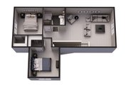 Bungalow Style House Plan - 3 Beds 2.5 Baths 2017 Sq/Ft Plan #51-1408 