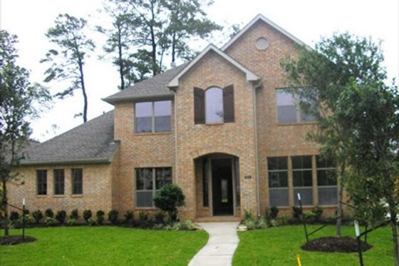 Exterior - Front Elevation for European House Plan #449-5 - 4 bed, 3.5 bath