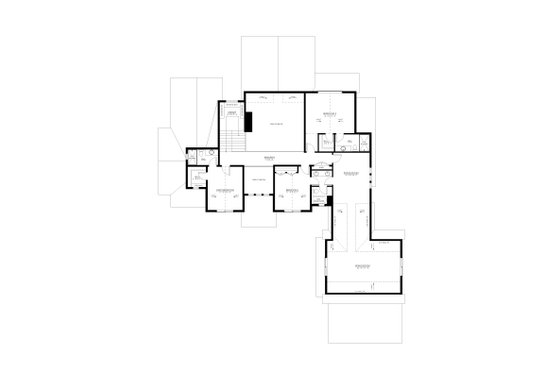 Floor Plan - Upper Floor for Contemporary House Plan #1114-5 - 4 bed, 4.5 bath