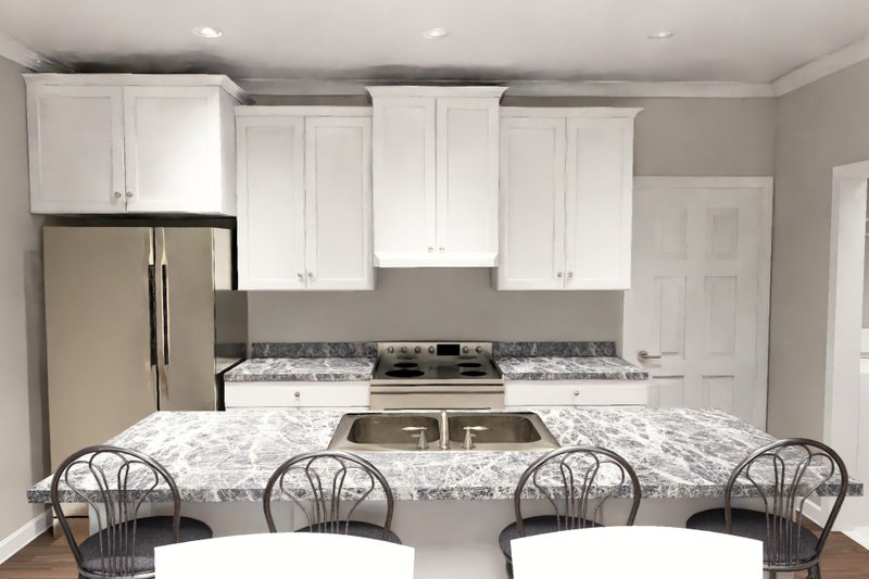 Architectural House Design - Interior - Kitchen for Modern House Plan #513-2468 - 4 bed, 3 bath