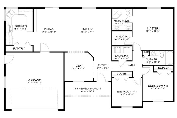Traditional Floor Plan - Main Floor Plan #1060-217