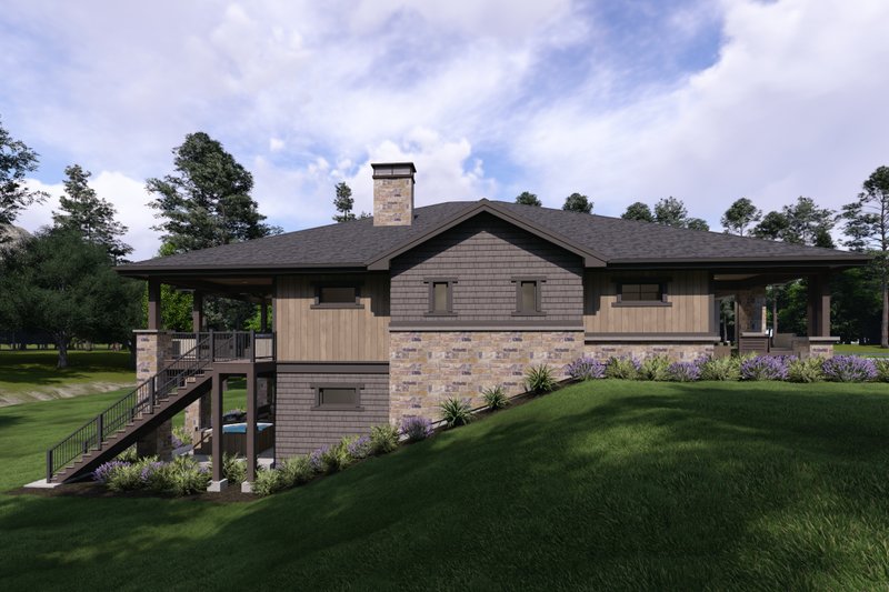 Architectural House Design - Exterior - Other Elevation 1 for Ranch House Plan #1069-46 - 3 bed, 3.5 bath