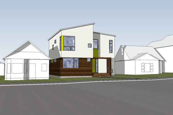 Exterior - Other Elevation 2 for Contemporary House Plan #909-9 - 3 bed, 2.5 bath