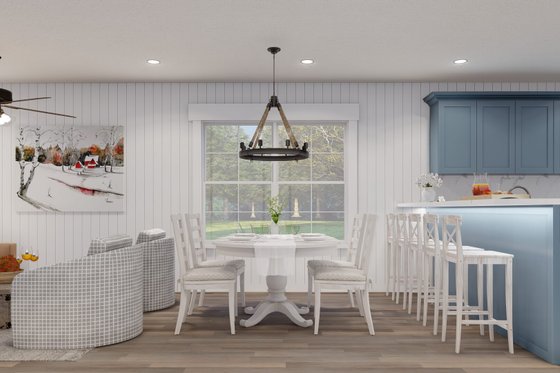 Interior - Dining Room 1 for Cottage House Plan #923-356 - 3 bed, 2 bath