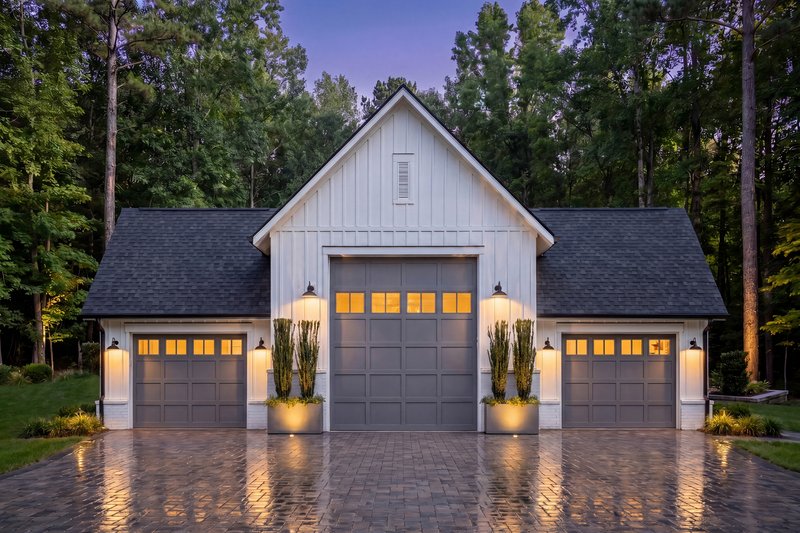House Blueprint - Exterior - Front Elevation 3 for Farmhouse House Plan #430-431, 0 bath