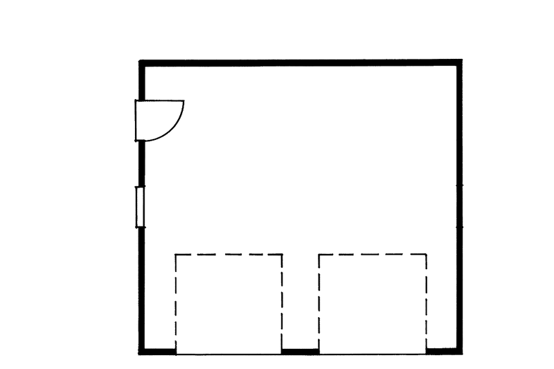 Home Plan - Floor Plan - Main Floor for Colonial House Plan #47-1066, 0 bath