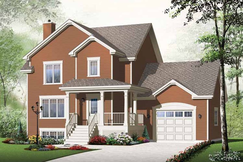 Home Plan - Country Exterior - Front Elevation Plan #23-2509