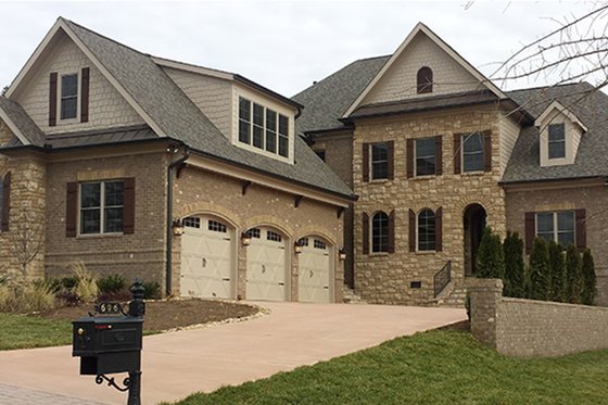 Exterior - Front Elevation 4 for European House Plan #927-351 - 5 bed, 4 bath