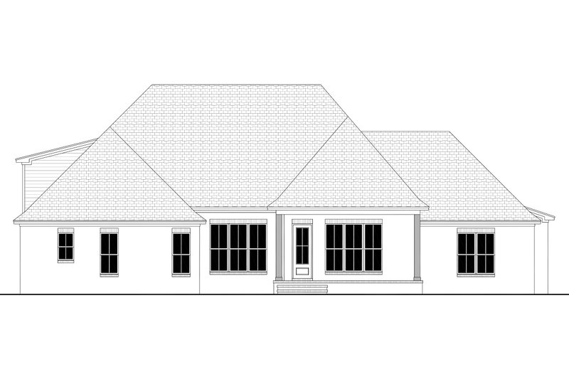 Dream House Plan - Exterior - Rear Elevation for Craftsman House Plan #430-155 - 4 bed, 2.5 bath