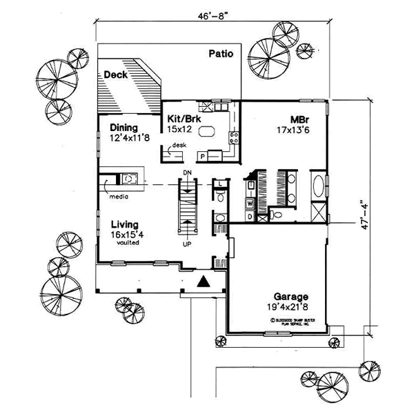 Traditional Floor Plan - Main Floor Plan #50-156