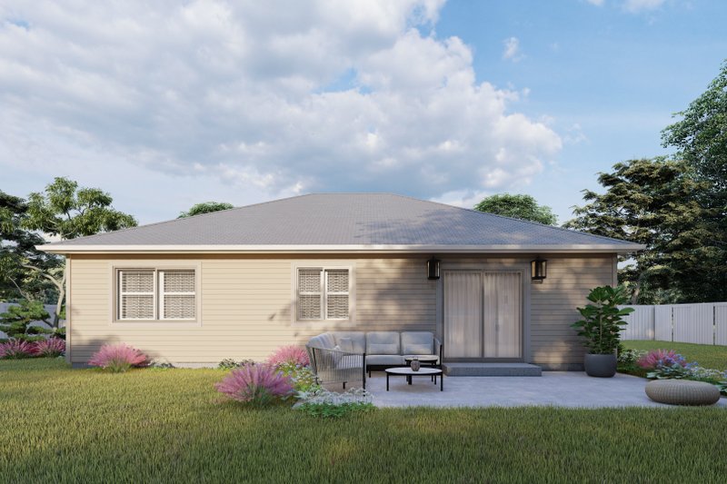 Dream House Plan - Exterior - Rear Elevation for Traditional House Plan #1060-181 - 3 bed, 2 bath