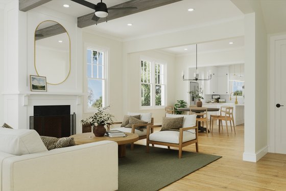 Interior - Family Room 1 for Farmhouse House Plan #461-113 - 5 bed, 4 bath