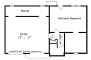 Colonial Style House Plan - 3 Beds 2 Baths 1295 Sq/Ft Plan #927-204 Floor 