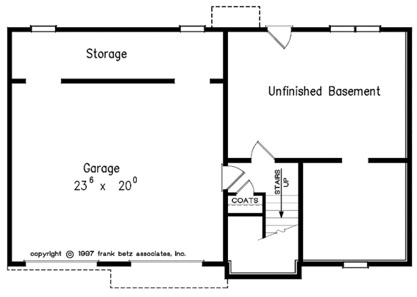 House Blueprint - Colonial Floor Plan - Lower Floor Plan #927-204