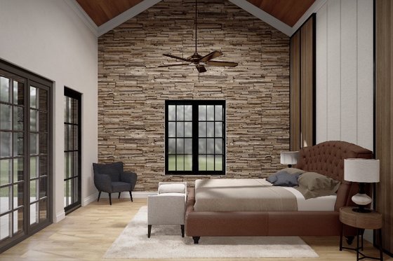 Interior - Master Bedroom for Farmhouse House Plan #54-454 - 3 bed, 3.5 bath