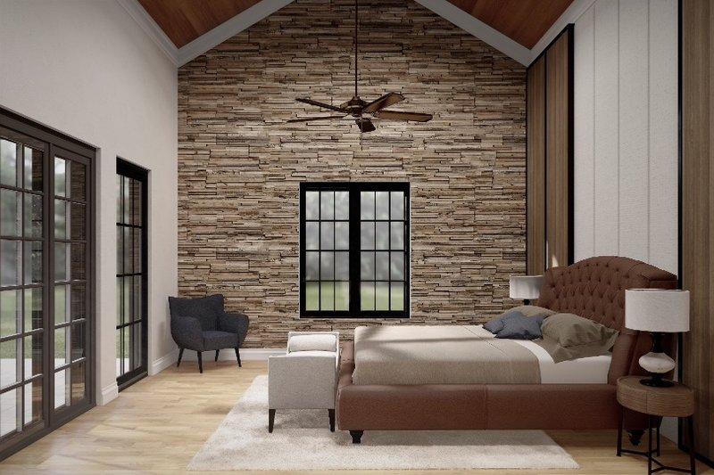 House Plan Design - Interior - Master Bedroom for Farmhouse House Plan #54-454 - 3 bed, 3.5 bath