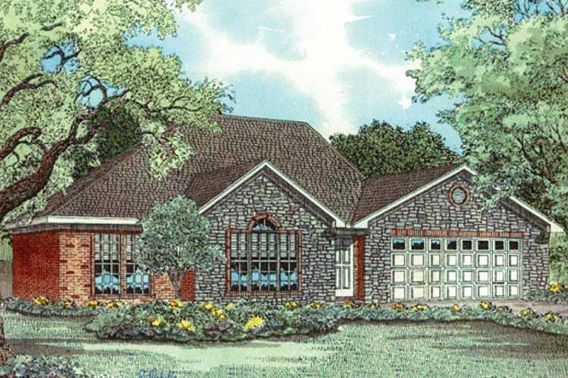 Architectural House Design - Exterior - Front Elevation 3 for Country House Plan #17-3156 - 3 bed, 2 bath