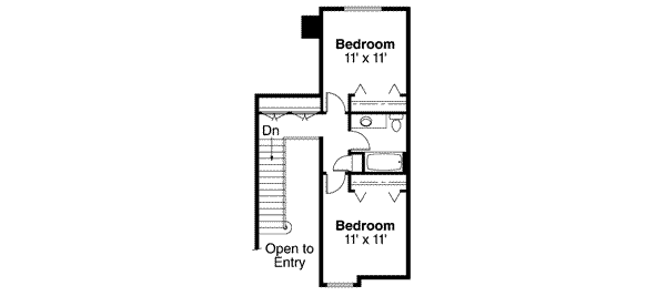 Architectural House Design - Floor Plan - Upper Floor Plan #124-191