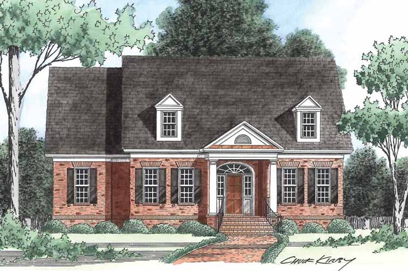 Dream House Plan - Classical Exterior - Front Elevation Plan #1054-7