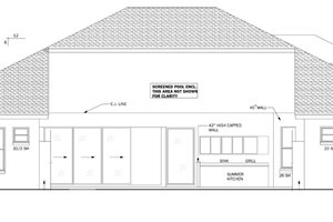 Exterior - Other Elevation for Mediterranean House Plan #1058-43 - 3 bed, 3 bath