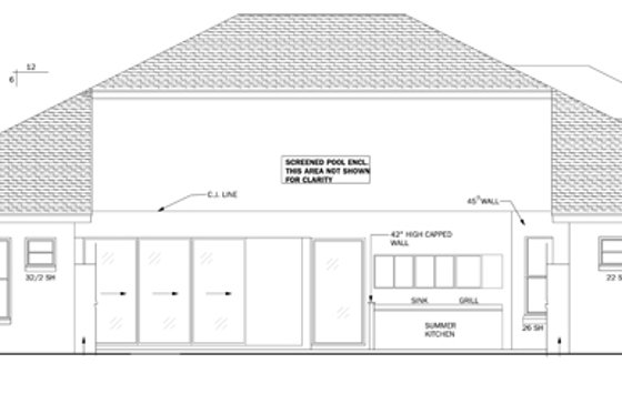 Exterior - Other Elevation for Mediterranean House Plan #1058-43 - 3 bed, 3 bath