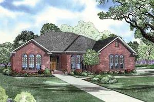 European Exterior - Front Elevation Plan #17-2151