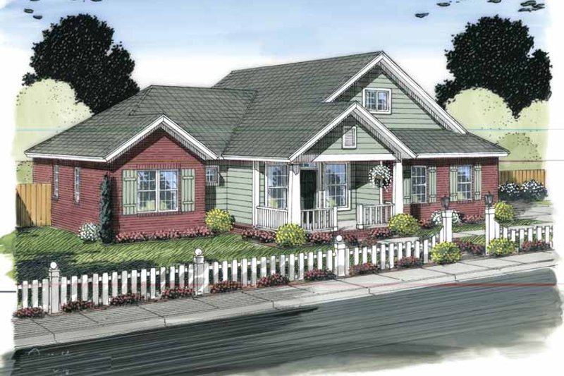 Dream House Plan - Traditional Exterior - Front Elevation Plan #513-2149