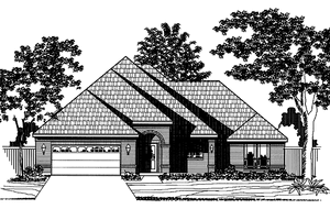 House Plan Design - Traditional Exterior - Front Elevation Plan #946-3