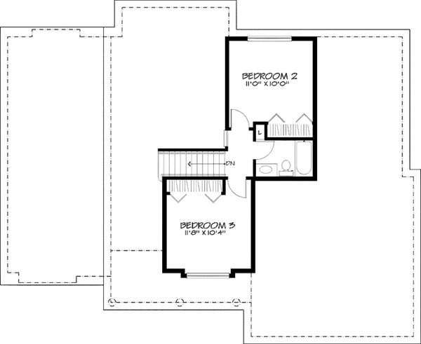 Architectural House Design - Country Floor Plan - Upper Floor Plan #320-574