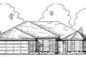 Traditional Exterior - Front Elevation Plan #40-309