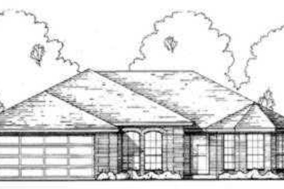 Exterior - Front Elevation for Traditional House Plan #40-309 - 3 bed, 2 bath