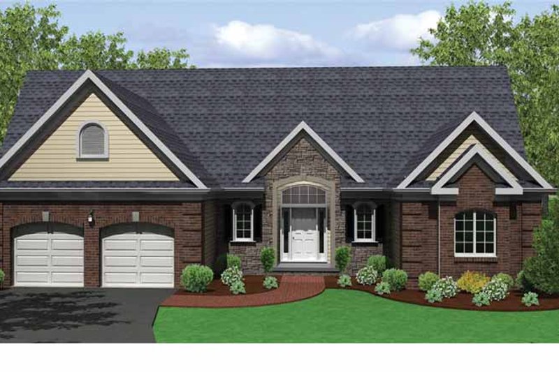 Dream House Plan - Ranch Exterior - Front Elevation Plan #1010-26