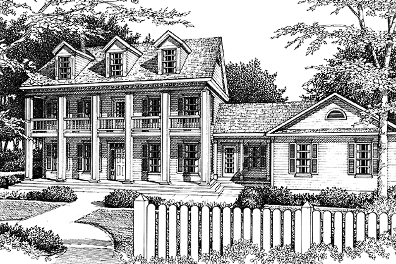 Dream House Plan - Classical Exterior - Front Elevation Plan #1037-25